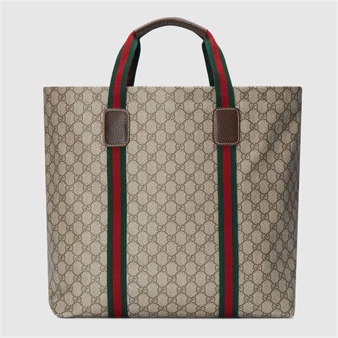 Gucci Bolsa tote mediana GG Emblem